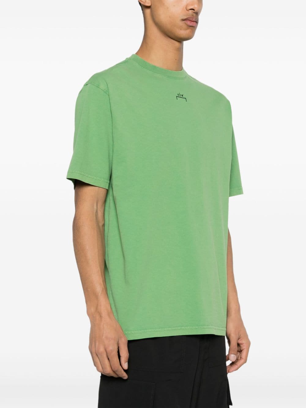 Shop A-cold-wall* Essential Cotton T-shirt In Green