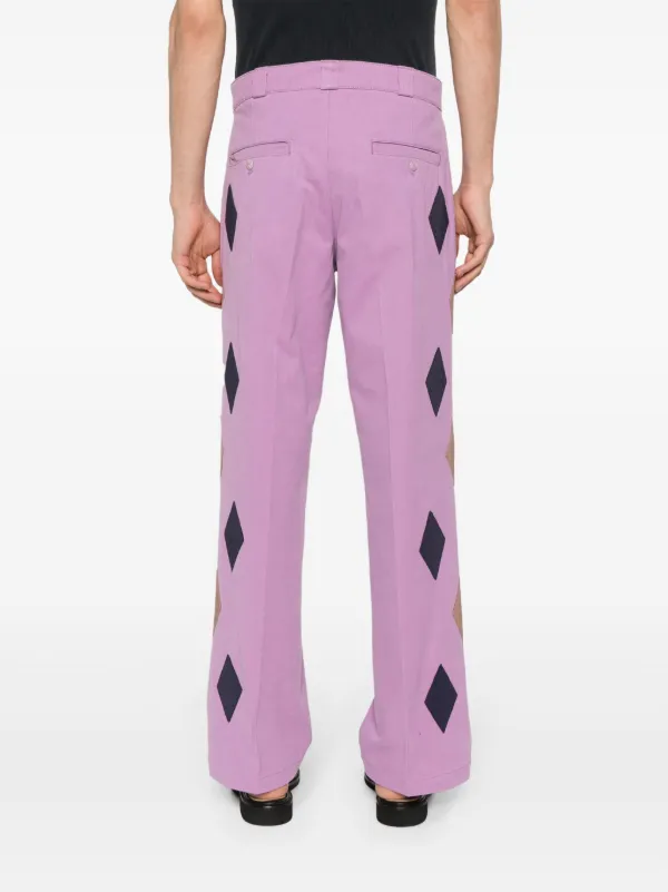 BLUEMARBLE Pantalones Rectos Con Detalle De Mostacillas Morado