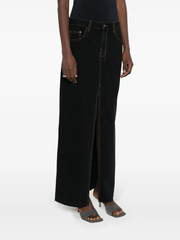 Ksubi Kara マキシ デニムスカート | ブラック | FARFETCH JP 