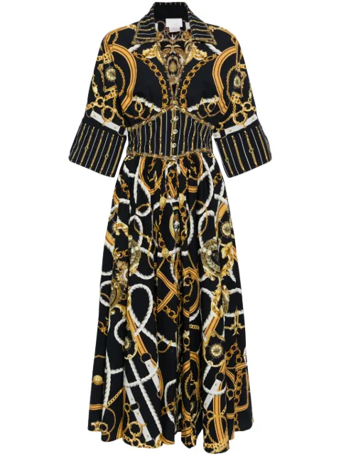 Camilla vestido con estampado gráfico