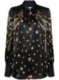 Camilla graphic-print silk shirt - Multicolour