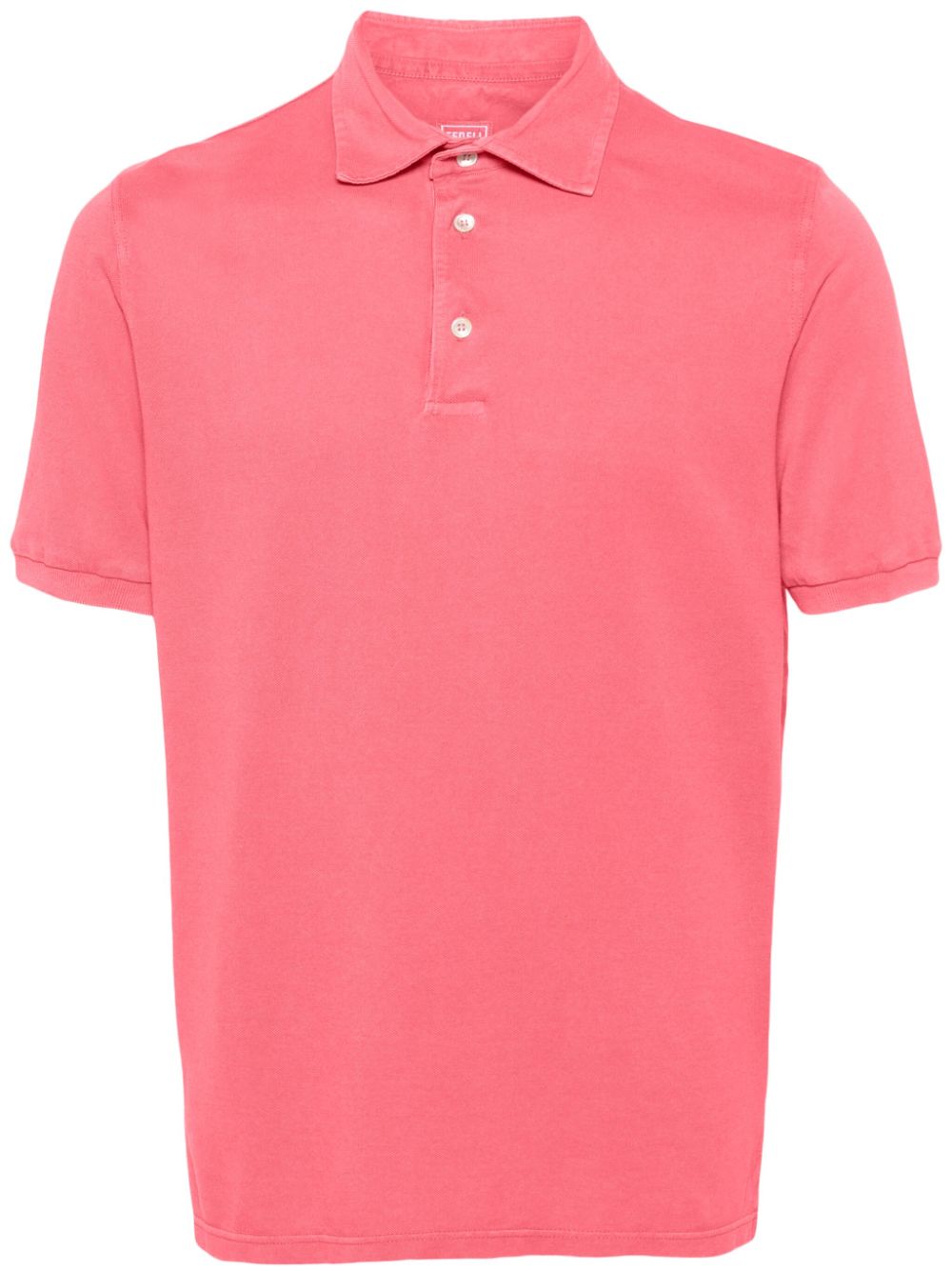Fedeli Cotton Piqué Polo Shirt In Rosa