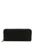 Discord Yohji Yamamoto logo-debossed leather wallet - Black
