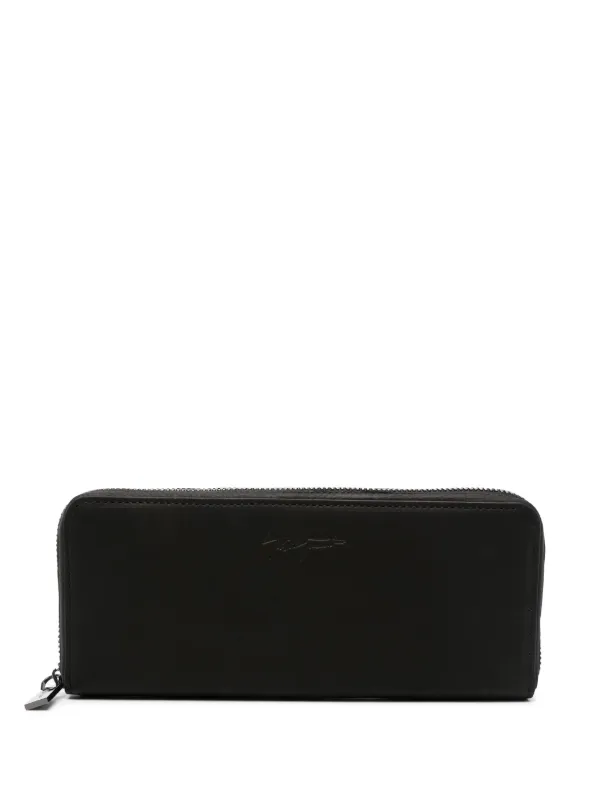 【正規店出品】YOHJI YAMAMOTO DISCORD LONG WALLET discord Yohji Yamamoto Signature Long Wallet / Shrink Cow