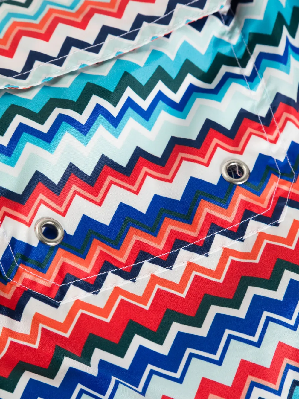 Missoni Zwembroek met zigzag print Blauw