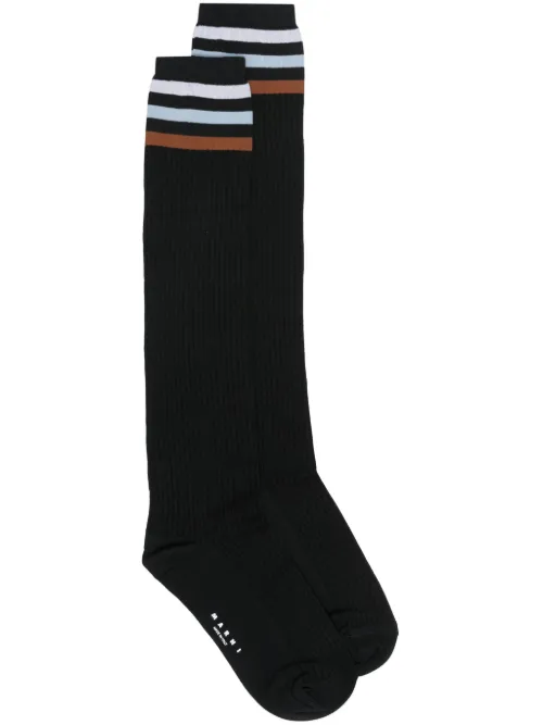 Marni chaussettes à rayures - Noir - Marni - Modalova