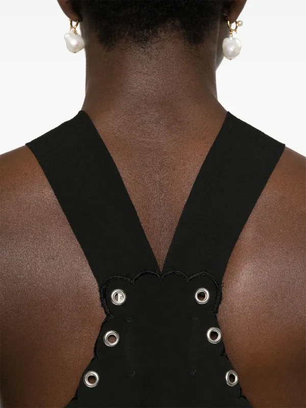 【送料&関税込】Isabel Marant Tegany Mini Dress ISABEL MARANT Tegany Scalloped Mini Dress | Black | FARFETCH HK