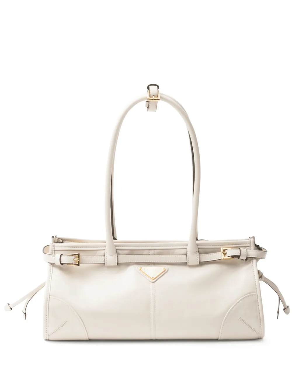 Prada Bonnie medium leren shopper Beige