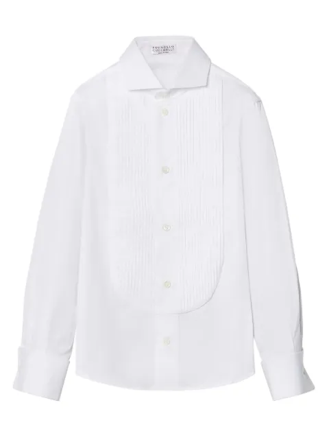 Brunello Cucinelli Kids cotton tuxedo shirt