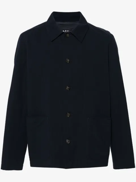 A.P.C.  texturised cotton shirt jacket