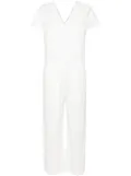 A.P.C. short-sleeve V-neck jumpsuit - White