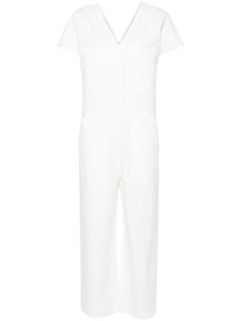 A.P.C. short-sleeve V-neck jumpsuit Women