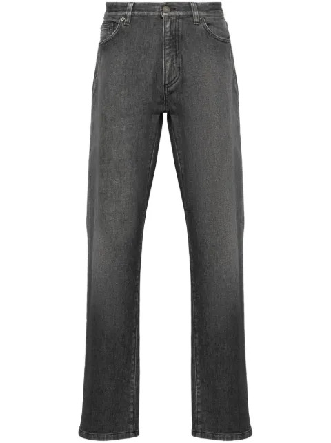 Zegna logo-patch slim-cut jeans