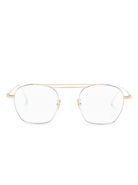 Cutler & Gross lentes 0004 con armazón estilo piloto