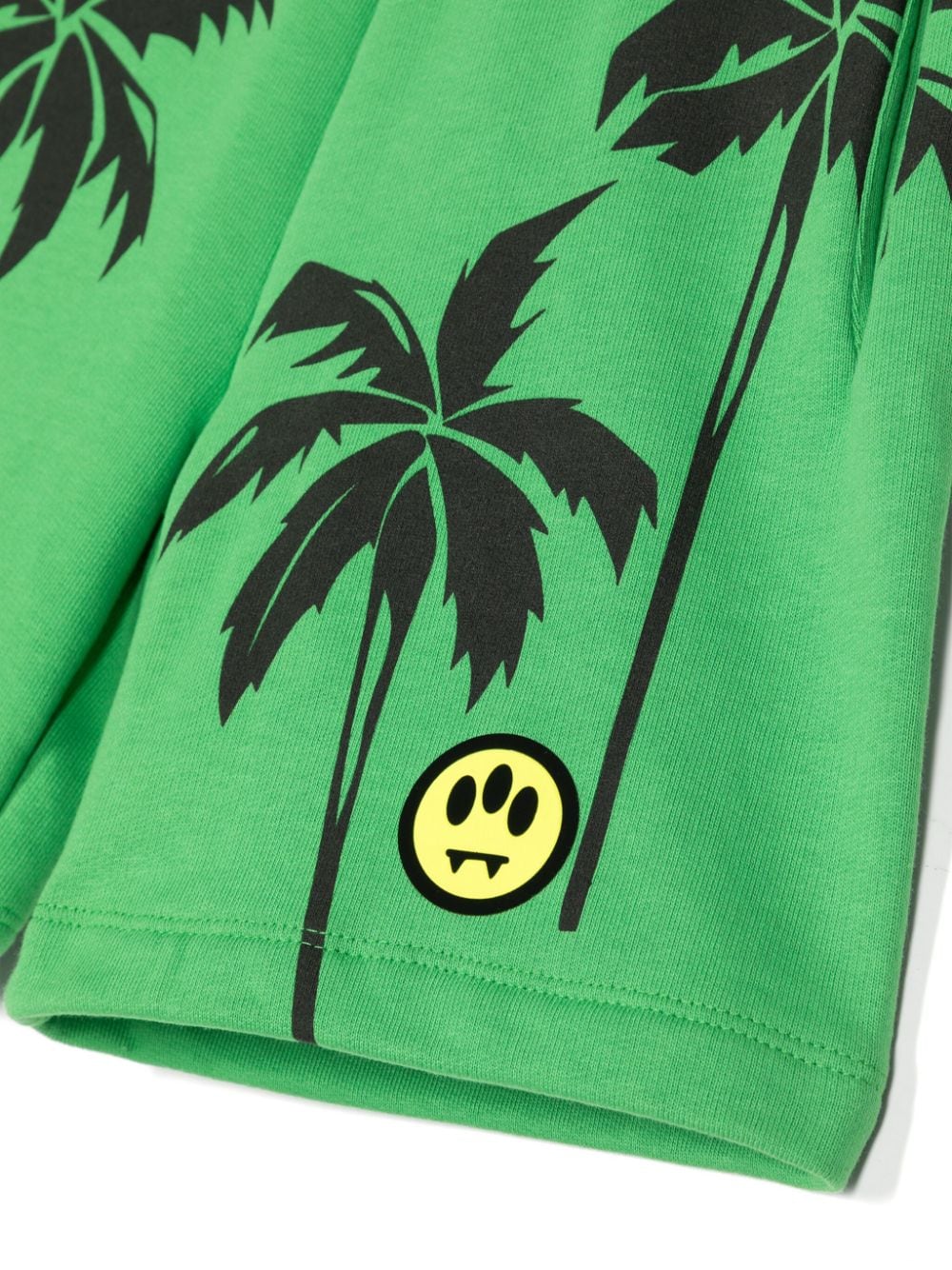 Barrow kids Katoenen-jersey shorts met palmboomprint Groen