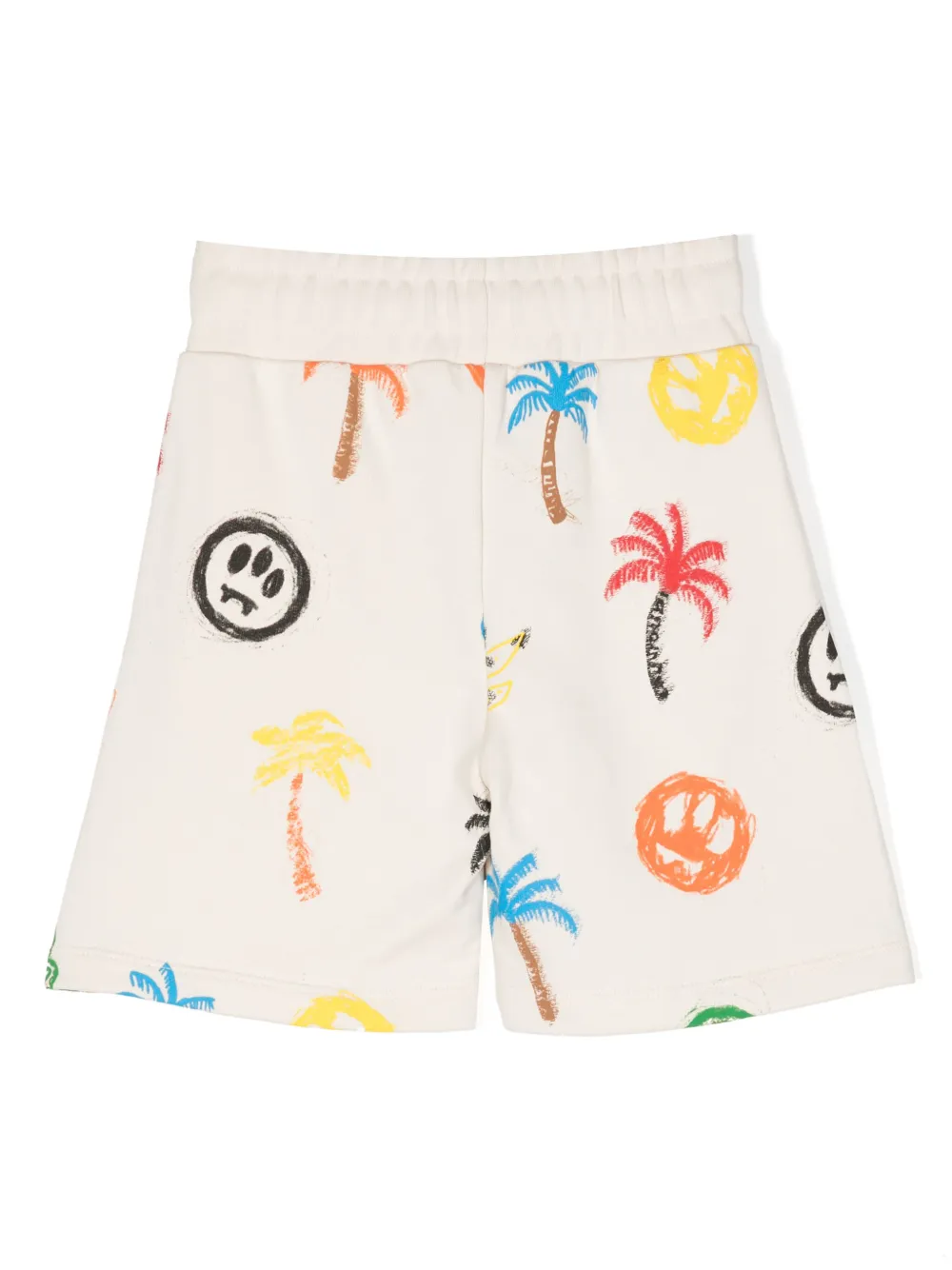 Barrow kids Shorts met print van katoen-jersey - Beige