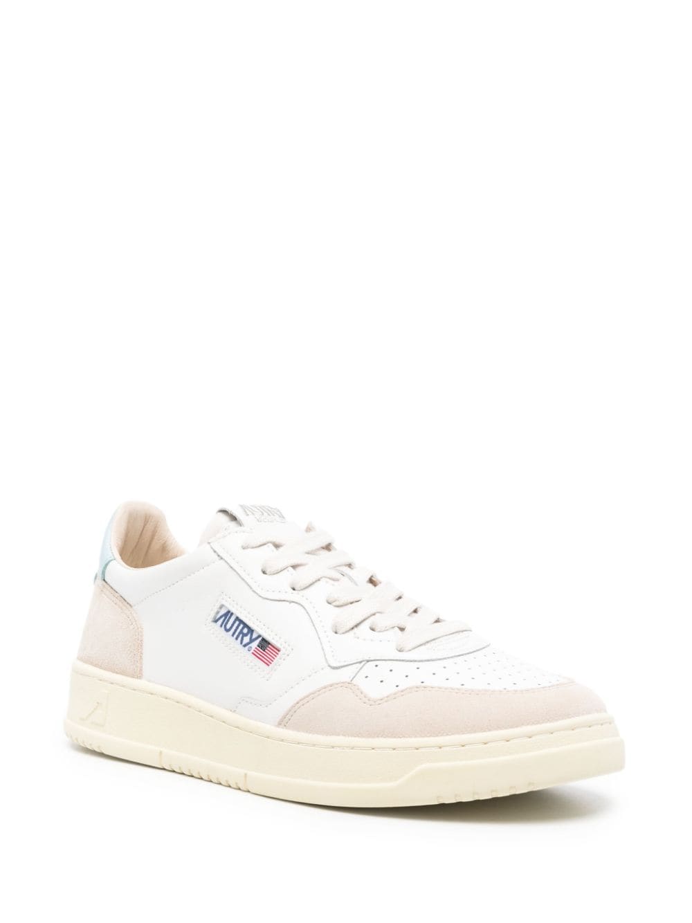 Shop Autry Medalist Panelled Sneakers In White
