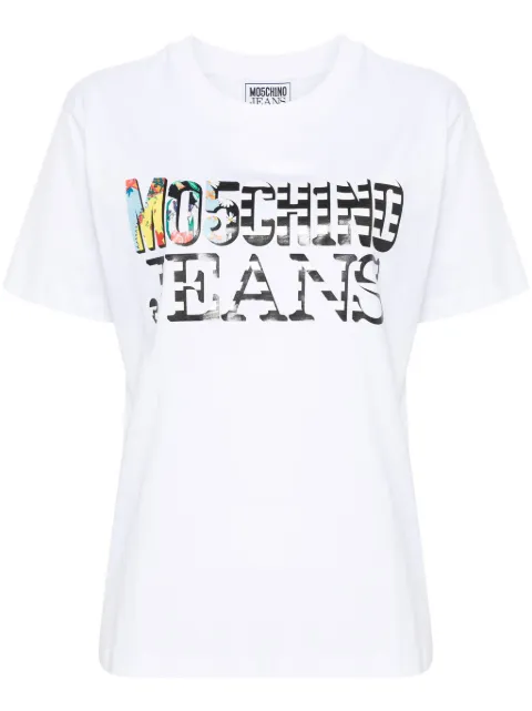 MOSCHINO JEANS logo-print cotton T-shirt