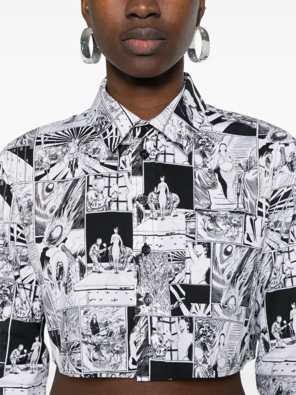 Comic print shirt online