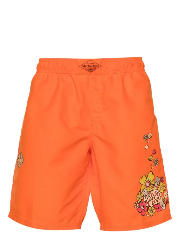 martine rose floral shorts Lサイズ Martine Rose Board floral-print Swim Shorts | Orange | FARFETCH
