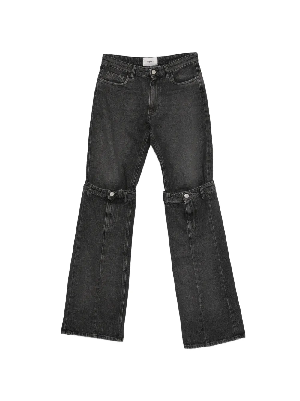 Coperni Jeans a gamba ampia - Nero