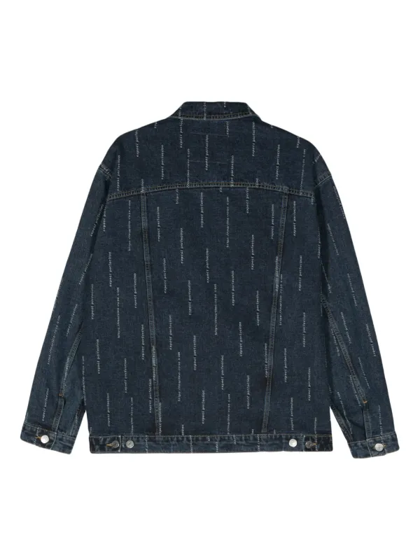 Martine Rose スローガン デニムジャケット | ブルー | FARFETCH JP