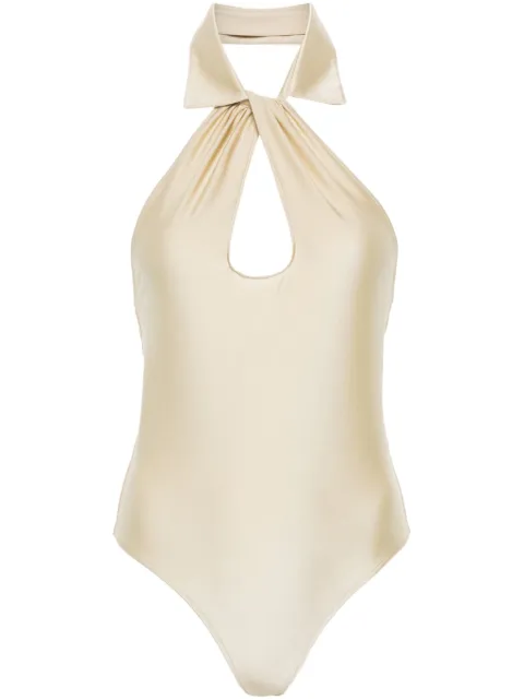 Coperni spread-collar cut-out detail bodysuit