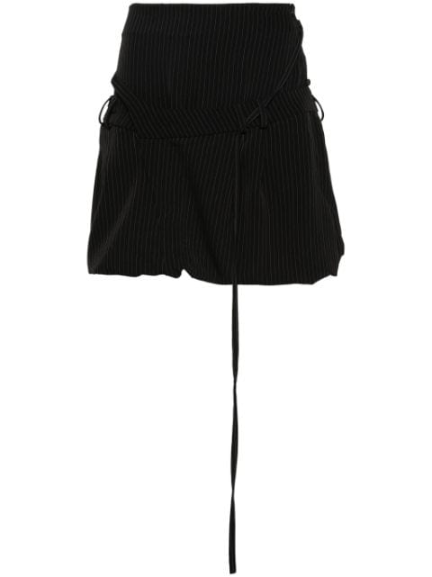 Ottolinger pinstripe-print bubble mini skirt