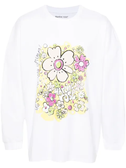 Martine Rose Festival Flower cotton T-shirt
