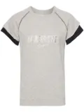 Martine Rose logo-embroidered layered T-shirt - Grey