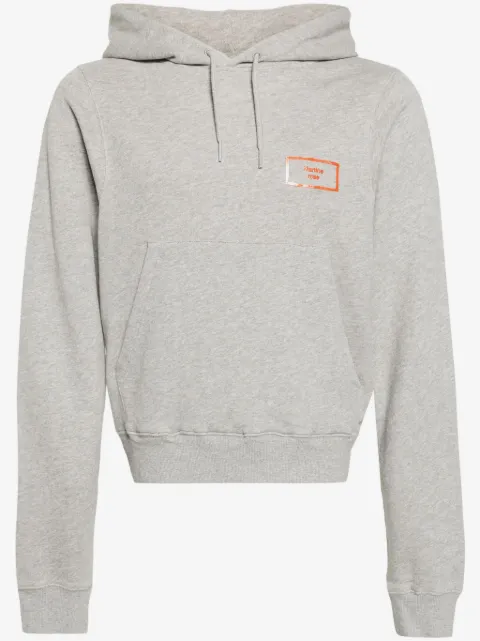 Martine Rose logo-appliqué cotton hoodie