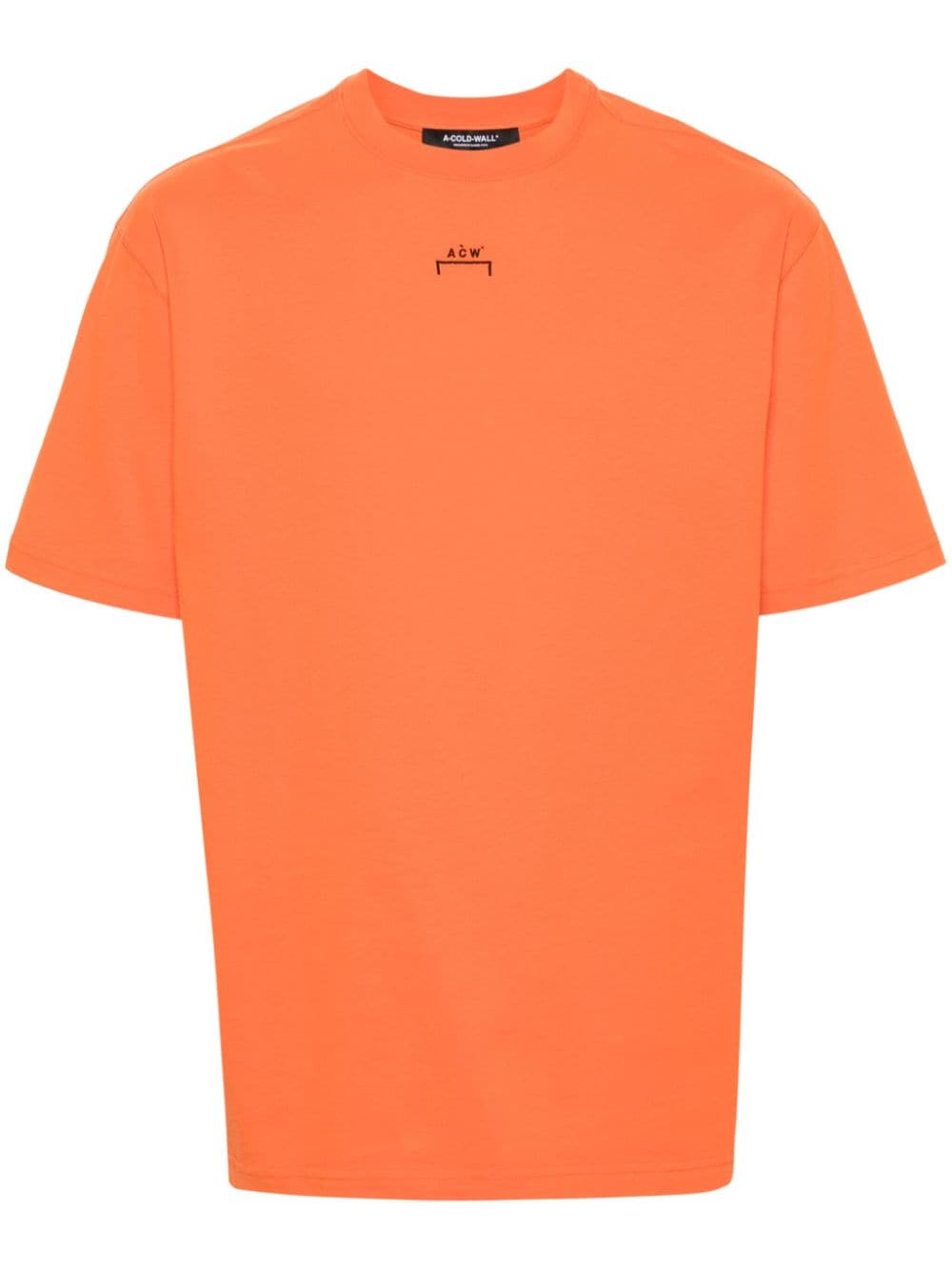A-cold-wall* Essential Cotton T-shirt In Orange