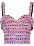 IRO sweetheart tweed top - Pink