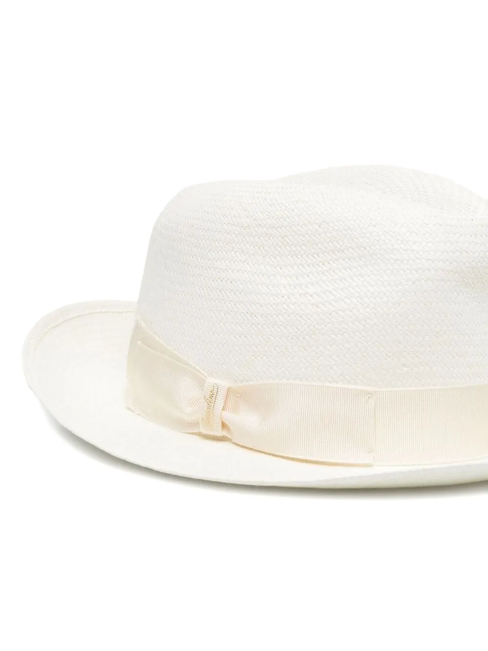 Borsalino Geweven Panama hoed - Wit