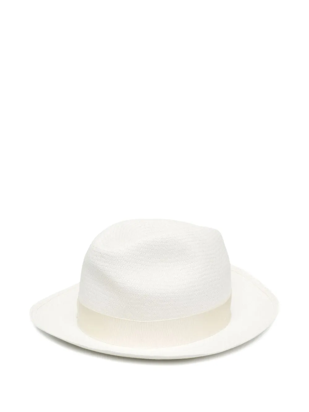 Borsalino Geweven Panama hoed Wit
