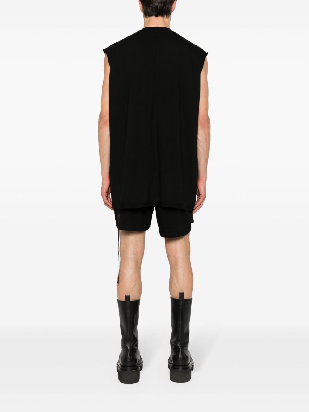 Shop Rick Owens Drkshdw Tarp Cap-sleeve T-shirt In Black