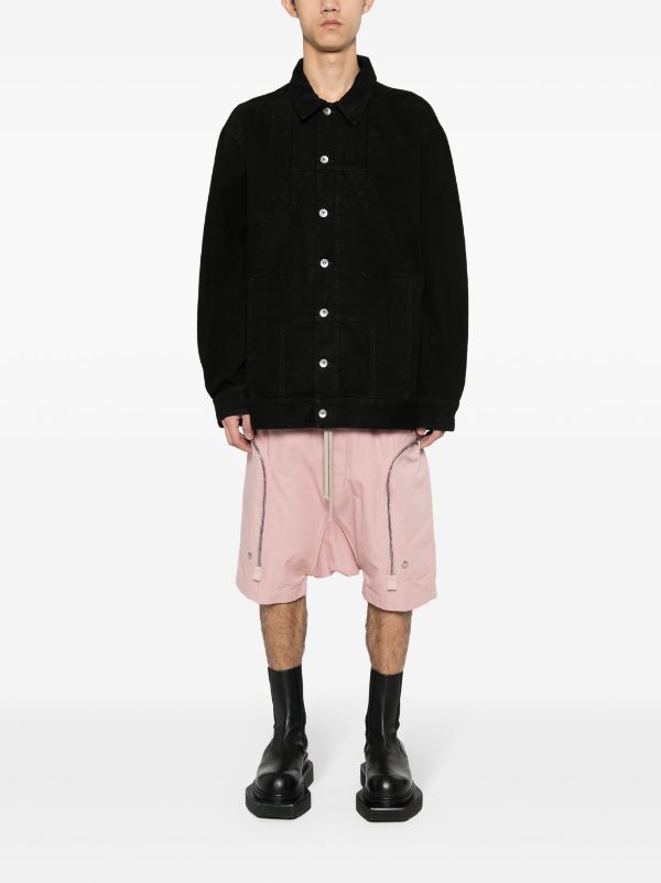 Rick Owens DRKSHDW Sphinx Jumbo Worker Jacket | Black | FARFETCH AO