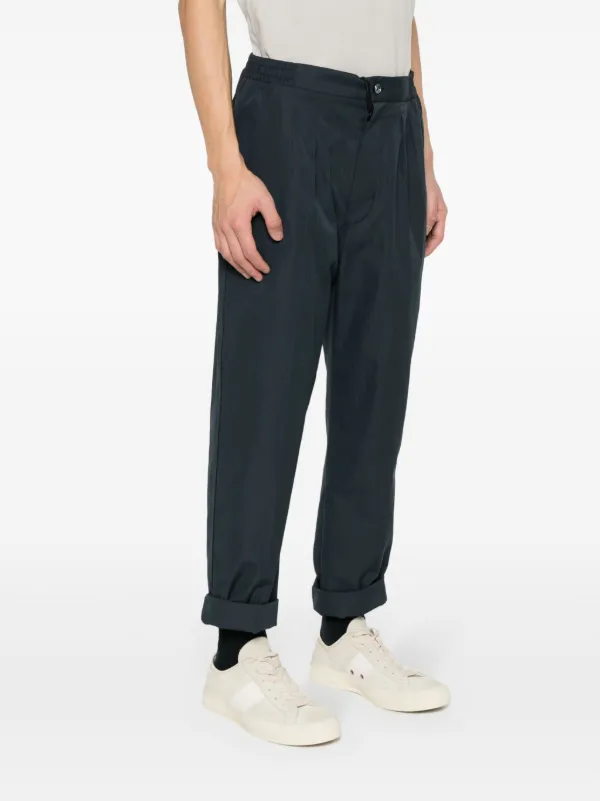 TOM FORD Pleated Tapered Trousers Blue FARFETCH TH