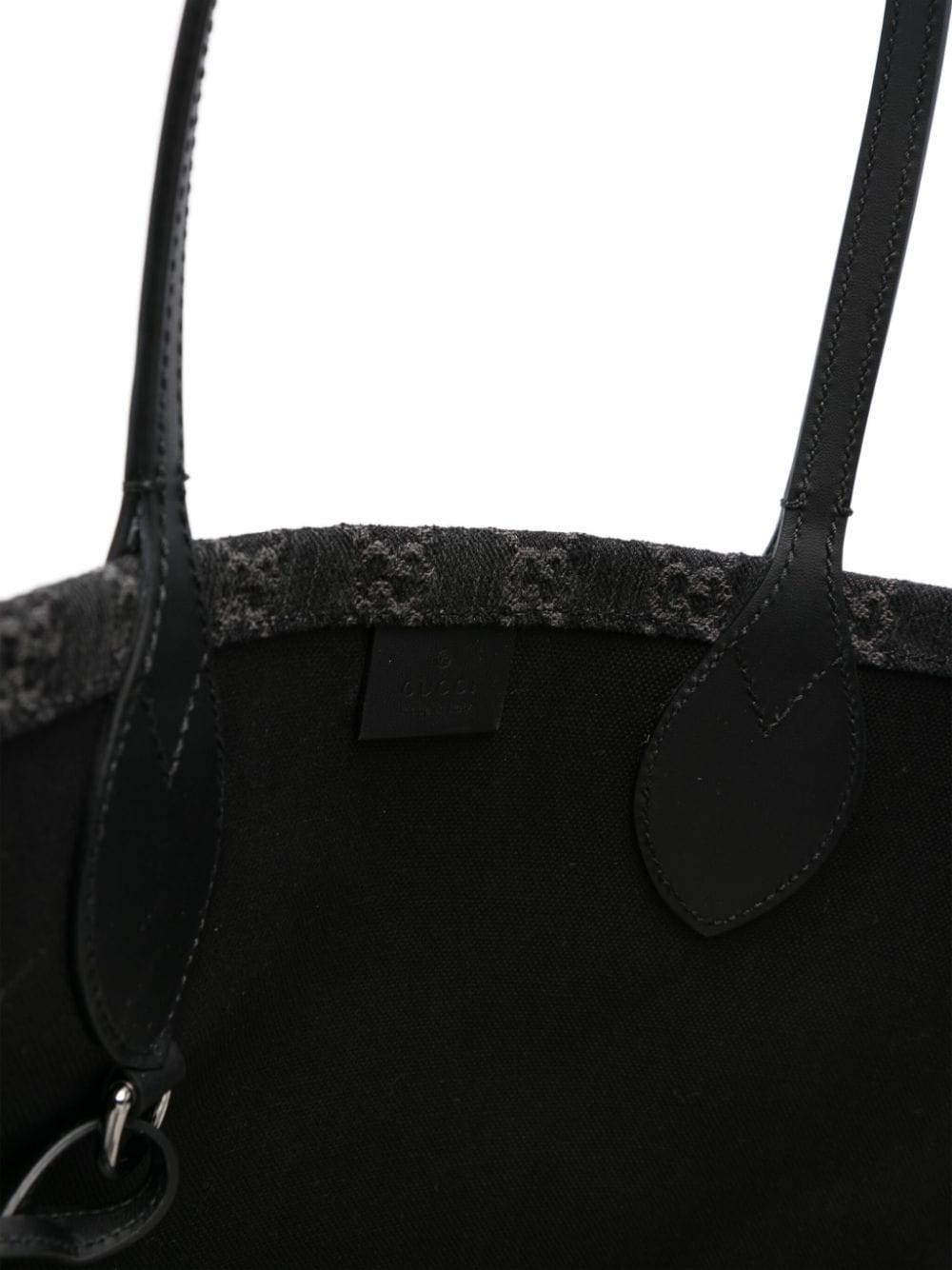 Shop Gucci Large Ophidia Gg Tote Bag In Black