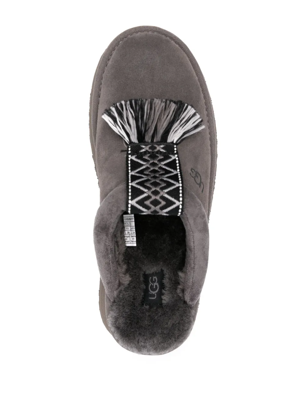 Ugg Tazzle Suede Slippers In Grey