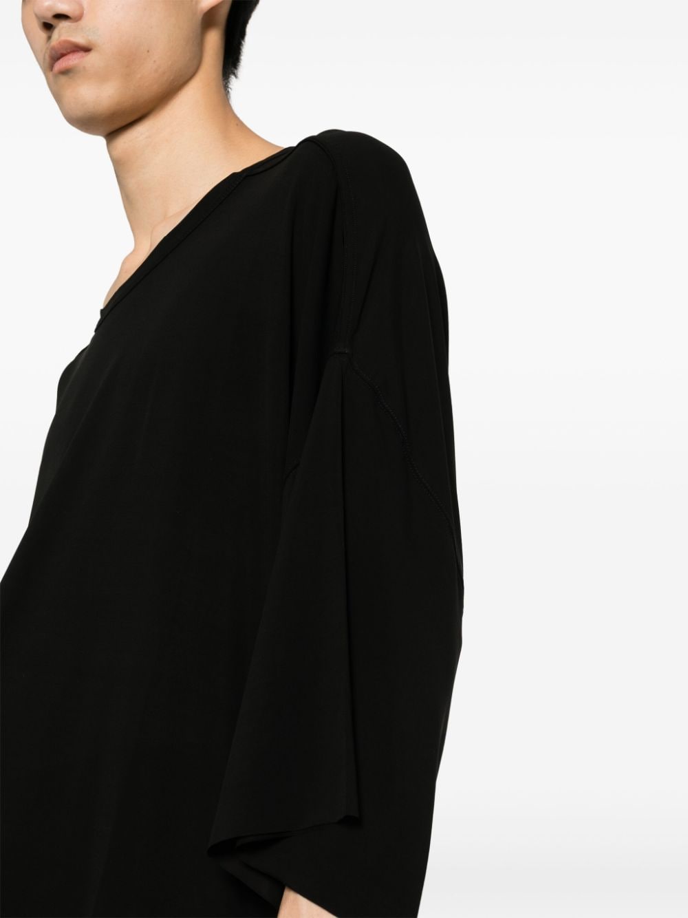 Shop Rick Owens Tommy T Oversized T-shirt In Black