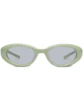 Gentle Monster Blanc GR8 oval-frame sunglasses - Green