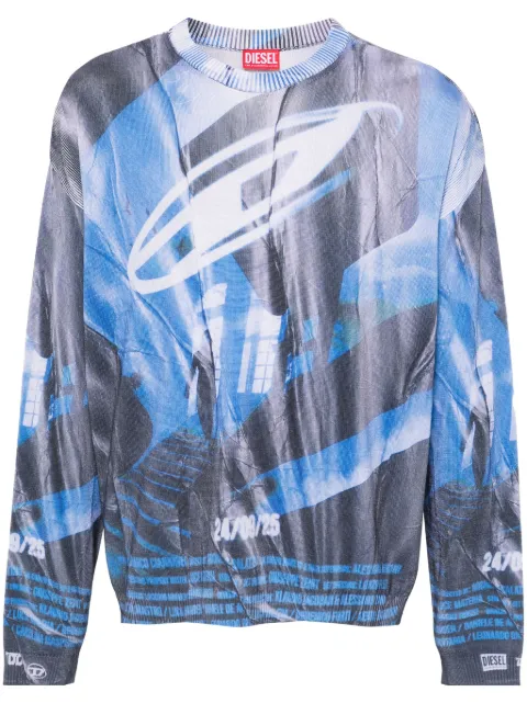 Diesel suéter con estampado gráfico