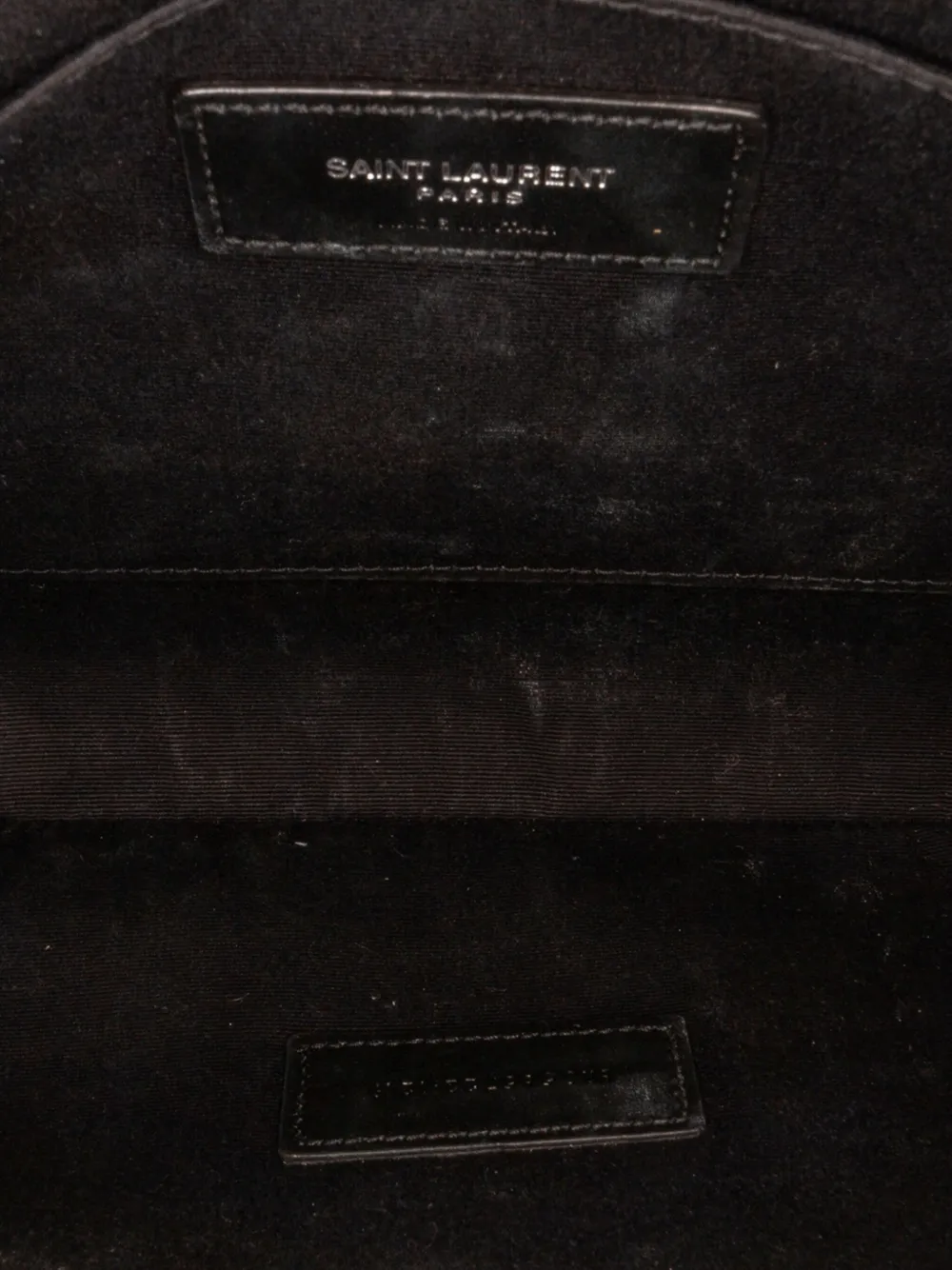 Pre-owned Saint Laurent 2019 Rive Gauch Canvas Clutch Bag In White