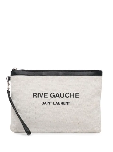 Saint Laurent Pre-Owned 2019 Rive Gauch canvas clutch bag