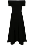 Fabiana Filippi boat-neck knitted midi dress - Black