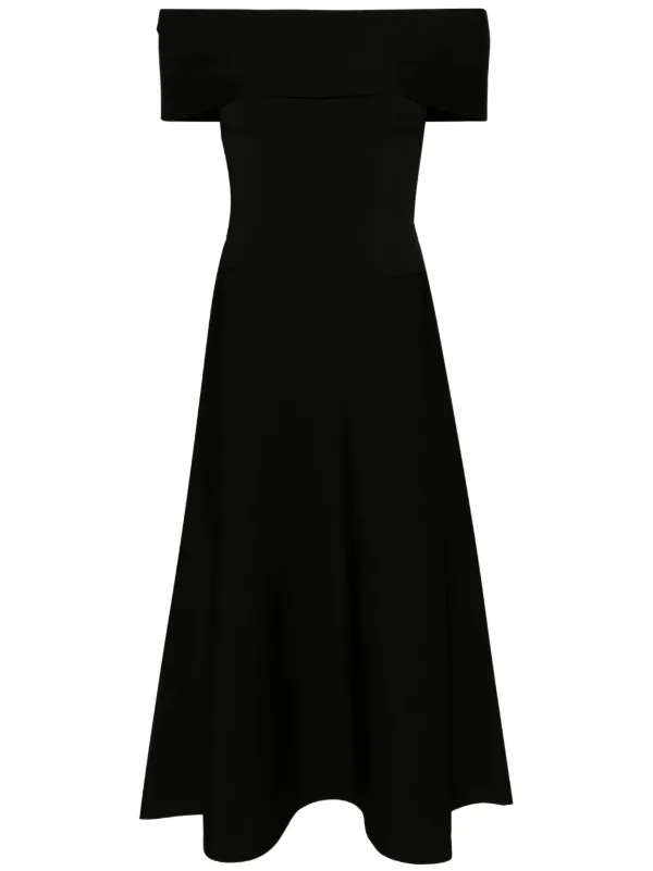 [FABIANA FILIPPI]クルーネックドレス Fabiana Filippi ボートネック ドレス | ブラック | FARFETCH JP