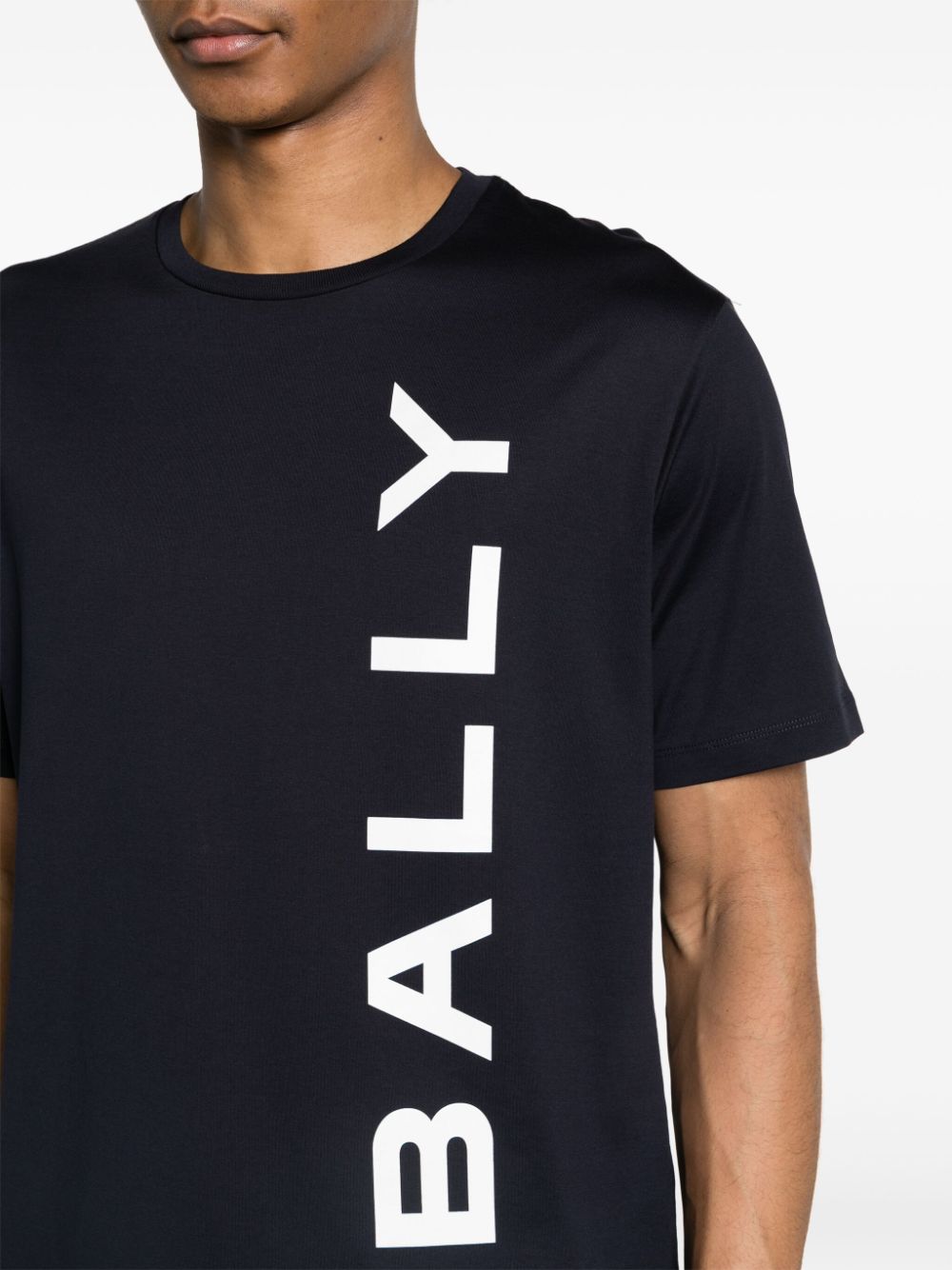 Bally T-shirt met logoprint Blauw