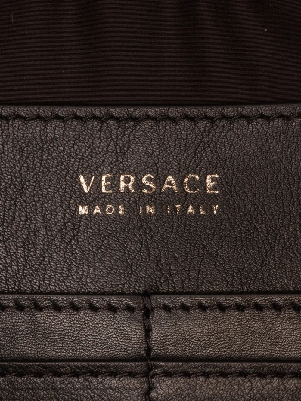 Cheap Versace Medusa leather clutch bag Women