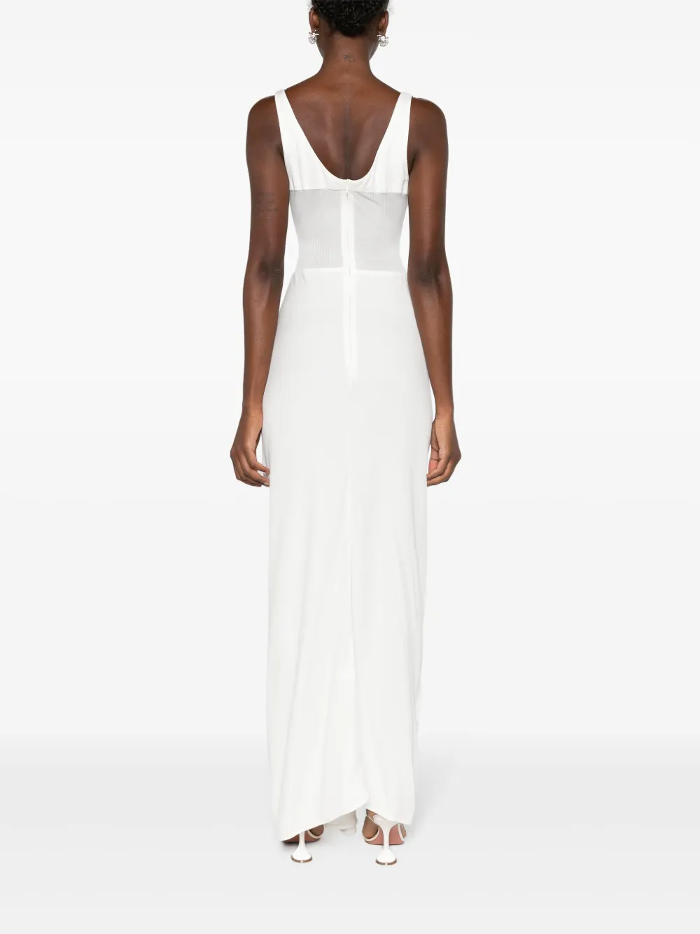 Christopher Esber Maxi-jurk met ruche Wit